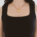 Close up of square neck tank dress
