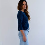 Monika 3/4 Sleeve Oversized Bamboo T-shirt
