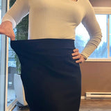 Mandie Black Midi Skirt