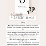 Capsule Mystery Bags Ang Hill FAQs