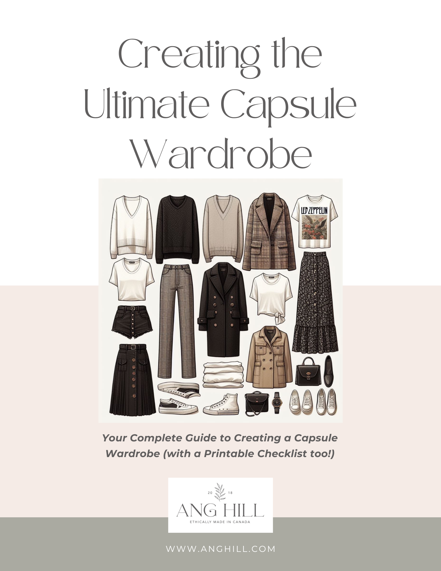 Ang Hill capsule wardrobe guide graphic