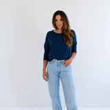Monika 3/4 Sleeve Oversized Bamboo T-shirt