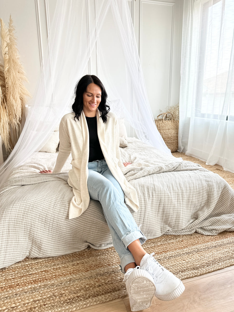 Kerstin Cardigan with Pockets in Ivory