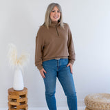 [PRE-ORDER] Sophie 1/2 Zip Bamboo Sweater in Pine, Navy, Mocha or Black