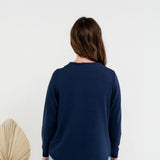 [PRE-ORDER] Claire Bamboo Terry Mockneck