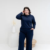 [PRE-ORDER] Claire Bamboo Terry Mockneck