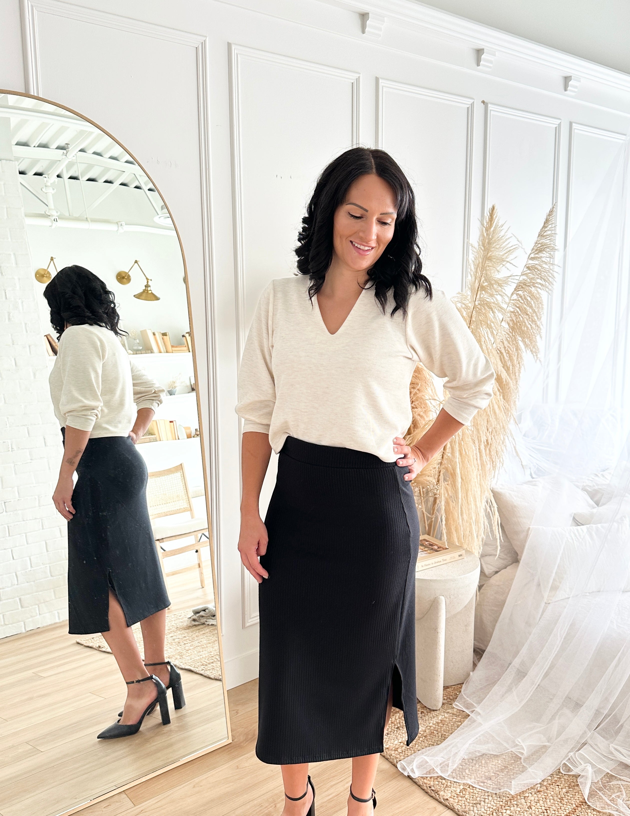 The Black Midi Skirt You’ll Wear All Year