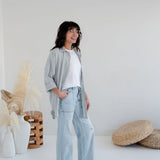 [PRE-ORDER] Maeve Oversized Hemp Organic Cotton Button Down Shirt ~ ships 4-5 weeks