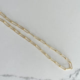 Twisted Baubles Large Paperclip Choker Necklace Gold Plated
