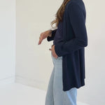 Made in canada carolina cardigan in navy video