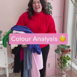 Justine Ma wearing colours in her bright winter seasonal colour palette