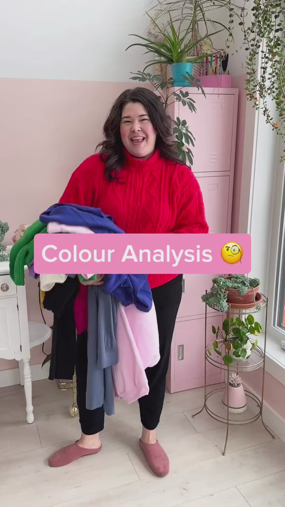 Justine Ma wearing colours in her bright winter seasonal colour palette