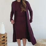Carolina Cardigan in Merlot made in canada video