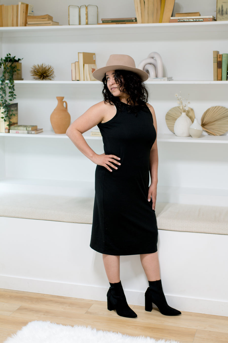 Bev Tank Dress in Black