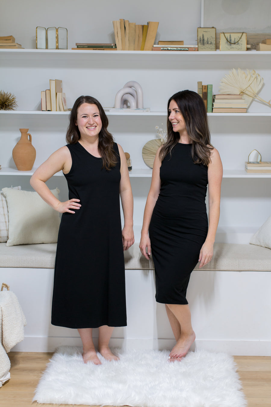 Bev Tank Dress in Black