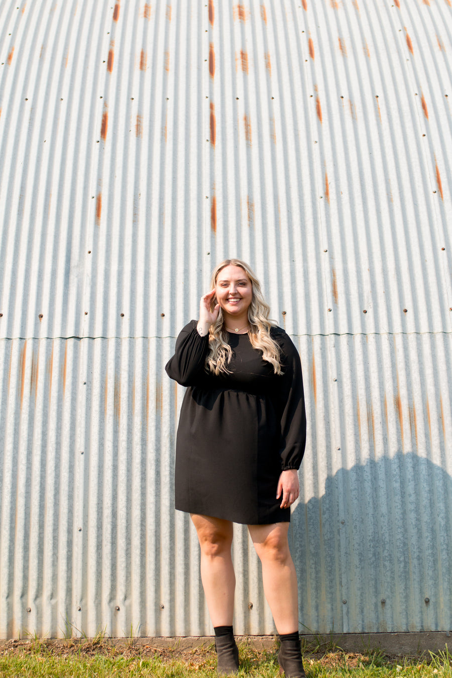 Madison Animal Print Long Sleeved Dress