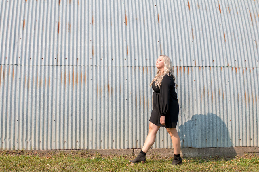 Madison Animal Print Long Sleeved Dress