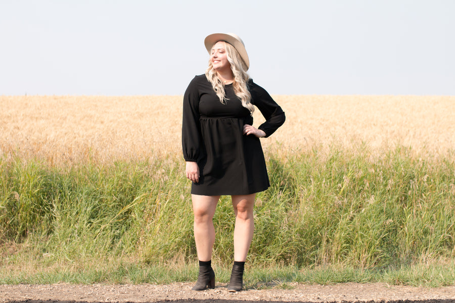 Madison Animal Print Long Sleeved Dress