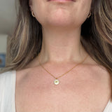 Twisted Baubles Evil Eye Pave Necklace Gold Plated