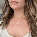 Twisted Baubles Evil Eye Pave Necklace Gold Plated